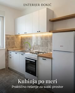 Mala kuhinja po meri sa maksimalno iskorišćenim prostorom