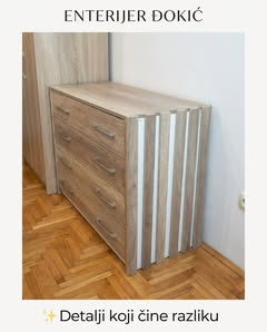 Komoda po meri, spoj topline drveta i modernih linija